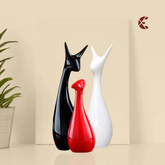 Polyresin Endearing Deer Statues Family Showpiece